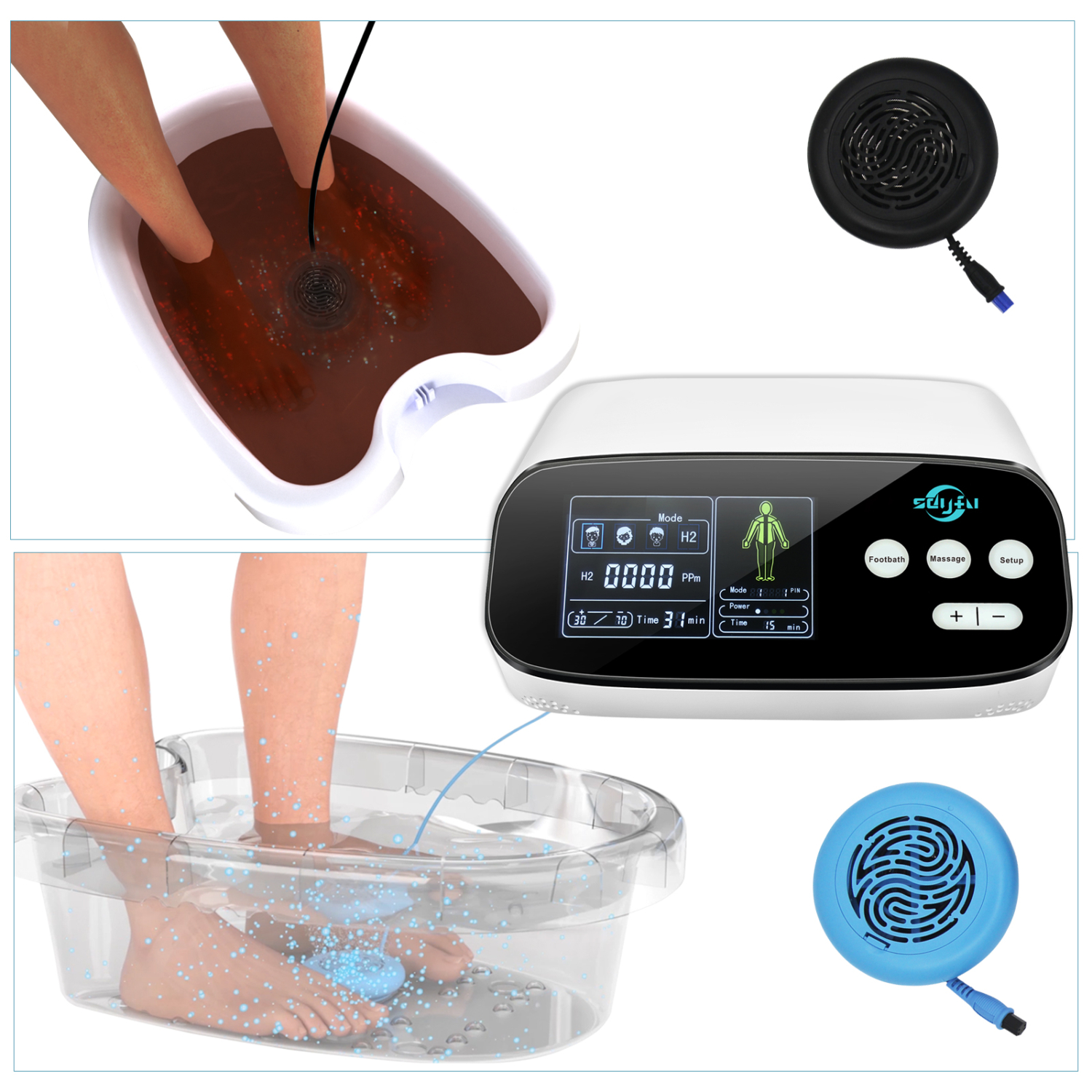 HYDROGEN MOLECULE/ION FOOT BATH & DETOX MACHINE